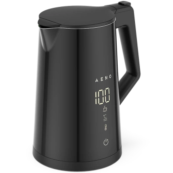 AENO Electric Kettle EK7S Smart: 1850-2200W, 1.7L, Strix, Double-walls, Temperature Control, Keep warm Function, Control via Wi-Fi, LED-display, Non-heating body, Auto Power Off, Dry tank Protection