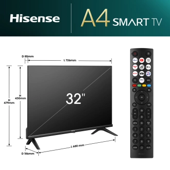 HISENSE TV LED 32A4N