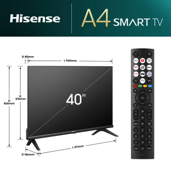HISENSE TV LED 40A4N