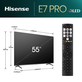 HISENSE TV LED 55E7NQ PRO