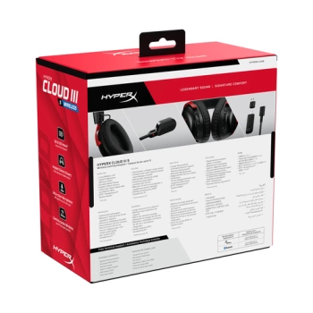 HyperX Cloud III S WirelessGaming Headset Black-Red