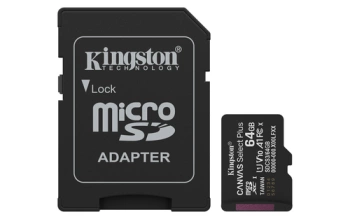 MEM SD MICRO 64GB Kingston Canvas Select Plus + Adapter SDCS3/64GB