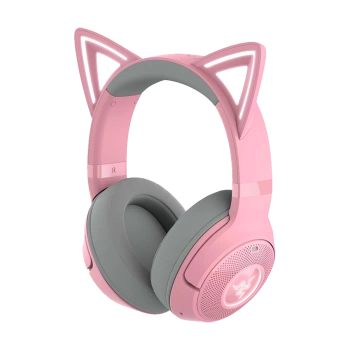Razer Slušalice Kraken Kitty V2 BT - Quartz Edition - Wireless Bluetooth RGB Headset with Kitty Ears - FRML Packaging, RZ04-04860100-R3M1