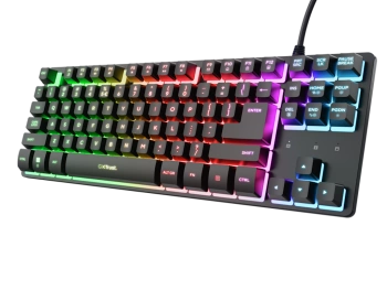 TRUST GXT833 Thado TKL Illuminated Gaming Tastatura – RGB, USB
