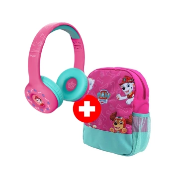 TRUST Slusalice Nouna WRLS Paw Patrol + Trust ruksak Paw Patrol roza 25656