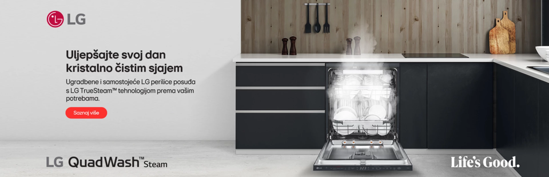 Manje vremena za suđe, više za sebe. 