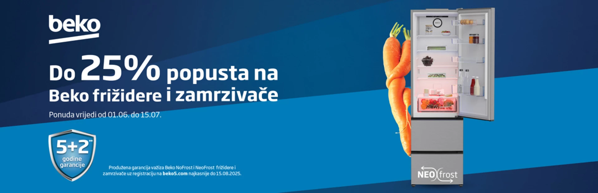 Besprijekorna svježina uz No frost i Neo frost tehnologiju,