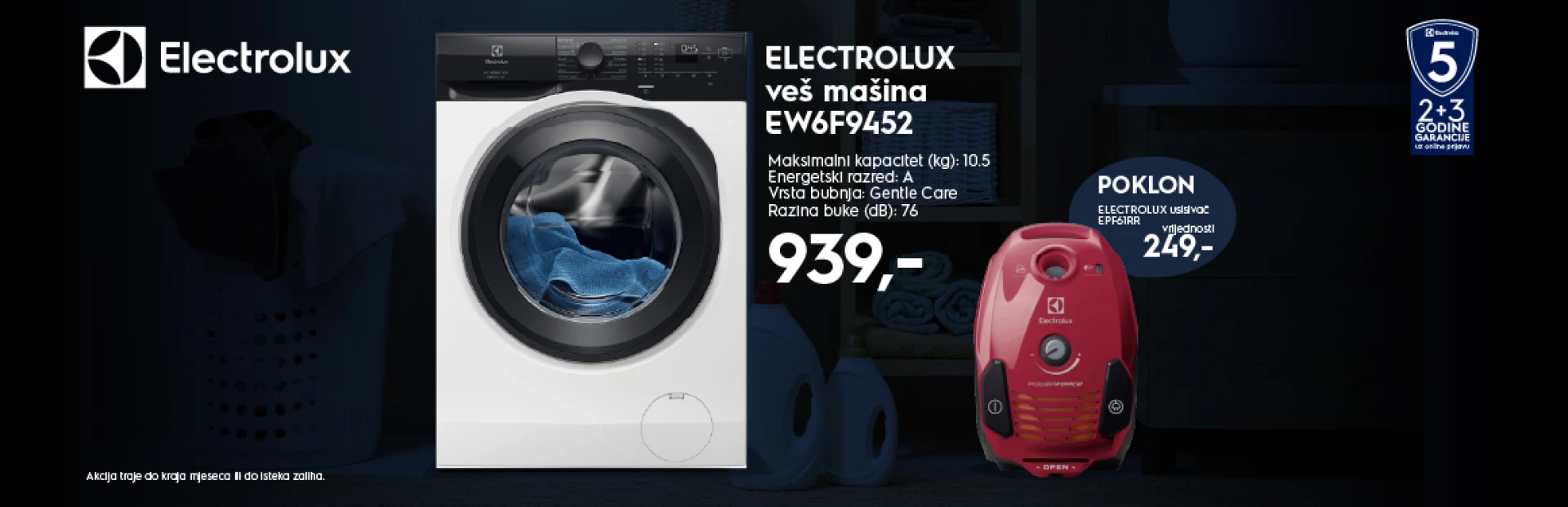 KUPI VEŠ MAŠINU – USISIVAČ DOBIJAŠ GRATIS!