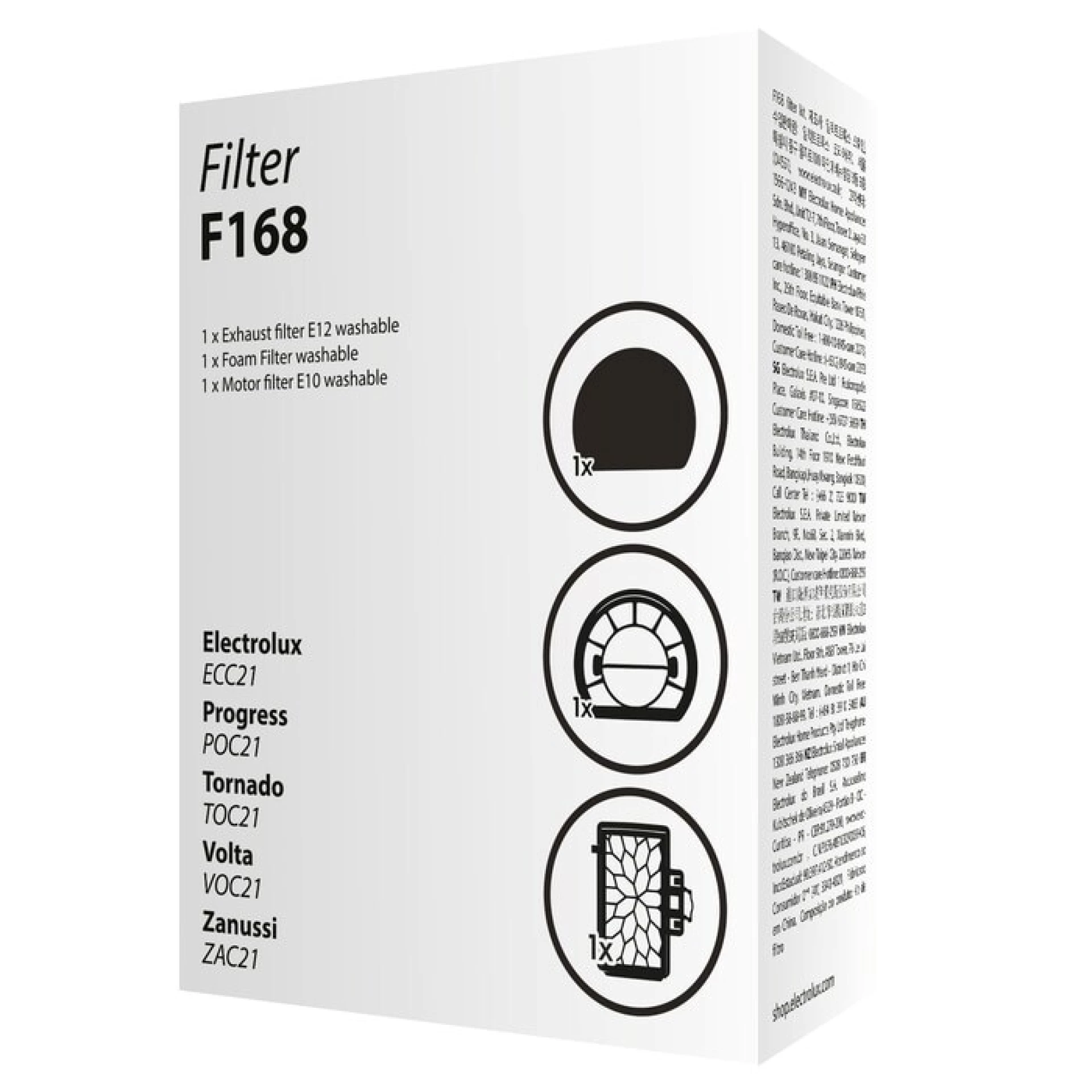 ELECTROLUX Set filtera F168